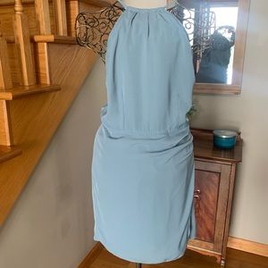 Abercrombie short, halter style dress. Dusty green color.